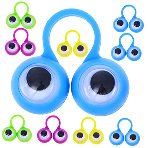 TOYANDONA 24St Augenring Kinderspielzeug interaktives Spielzeug Finger Augen Preise für Kinder Puppen Smart-Ring Fingerringspielzeug Fingerspielzeug aus Kunststoff Haushalt Zubehör Augapfel von TOYANDONA