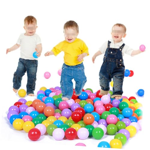 TOYANDONA 25PCS Bunte Kunststoffbälle Für Perfekt Für Bällebad Geburtstagsfeiern Poolpartys Und Spielzelte Große Ocean Balls Ideal Für Babys Und von TOYANDONA