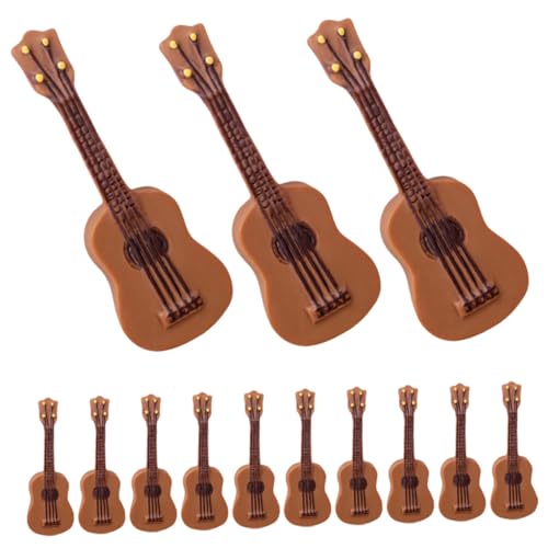 TOYANDONA 25 Stück Gitarren Modell Miniatur Gitarre Kreative Mini Gitarre Mini Dekoration Puppenhaus Requisiten Puppenhaus Dekore Puppenhaus Kleine Instrumente Mini Dekor von TOYANDONA