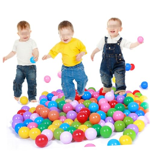 TOYANDONA Bunte Ozeanbälle Für Für Ballgruben Geburtstagspartys Pool Events Zeltspiele Durchmesser Ideal Für Babys Und Kleinkinder von TOYANDONA