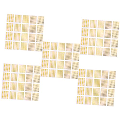 TOYANDONA 250 Blatt Sterne-Aufkleber Kindergartenbedarf Aufkleber mit goldenen Sternen Aufkleber Kinder Stickers for Nailart-Aufkleber Schulmaterial für Kinder Stern-Aufkleber-Dekor von TOYANDONA