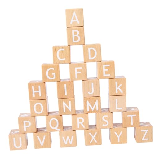 TOYANDONA 26 Stück Teiliges Holz Buchstaben und Zahlen Pädagogisches Lernspielzeug für Kleinkinder Großes aus Sicherem Langlebigem Material Tragbar für Frühe Bildung und Buchstabenerkennung TOYANDONA 26 Stück Teiliges Holz Buchstaben und Zahlen Pädagogisches Lernspielzeug für Kleinkinder Großes aus Sicherem Langlebigem Material Tragbar für Frühe Bildung und Buchstabenerkennung von TOYANDONA