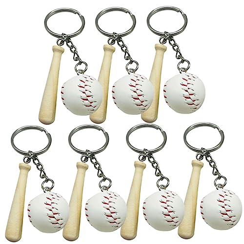 TOYANDONA 28 Stk Baseball-schlüsselanhänger Mini-dekor Kreative Schlüsselanhänger Athleten-souvenir-schlüsselanhänger Schlüsselanhänger Für Teamplayer Baseball-partygeschenke Weiß Holz von TOYANDONA