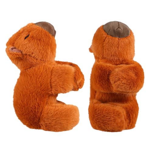 TOYANDONA 2Pcs Niedliche Capybara Plüschspielzeug Slap Handgelenk Band Weiches Und Komfortables Handgelenkband Für Kindertier -Slap -Armbänder Für Partybevorzugungen von TOYANDONA