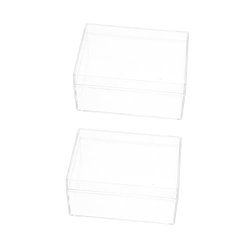 TOYANDONA 2St Aufbewahrungskiste Spielkartenetui doppelte Karte Stichwortkarten Storage Boxes aufbwahrungs-Box Pokerkoffer aus Kunststoff für Pokerkarten Plastik Transparent von TOYANDONA