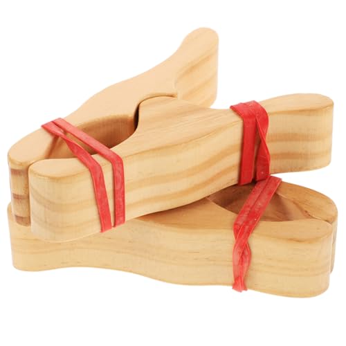 TOYANDONA 2St Clip aus Massivholz holzklammern bastelklammern für Spielzelte Kinderzimmer Accessoires Zubehör für Spielfestungen aus Holz Zeltklammern hölzern Khaki von TOYANDONA