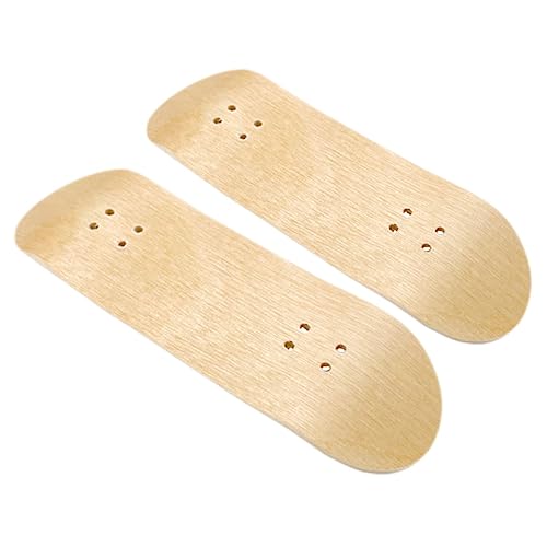 TOYANDONA 2St Deck für Fingerskateboard Finger Skateboard fingerskaterboard hoberboard Finger-Skateboard selber Machen Finger-Skateboard-Deck-Ersatz Mini-Skateboarddeck aus Holz Ahorn von TOYANDONA