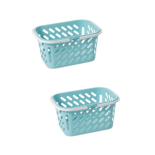 TOYANDONA 2St Einkaufskorb ablagekörbe Storage Baskets Blea Fantasie Mädchen Spielzeug Organizer-Behälter kleine Behälter Schmücken Aufbewahrungskorb Ornament Mini-Hausdekoration Plastik von TOYANDONA