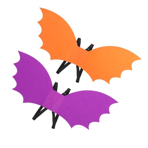 TOYANDONA 2St Flügel für Kinderpartys Tinker Bell Nicht gewebte Drachenflügel Schwarze Flügel für Halloween Karneval Party ausgefallenes Drachenkostüm Drachen Kostüm Vliesstoff von TOYANDONA