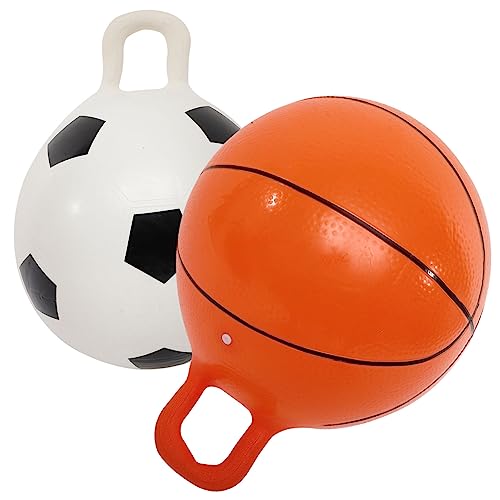 TOYANDONA 2St Flummi hühner Sport Indoor Spiele basketack Indoor-Spiele Kind hüpft aufblasbarer Völkerball lustiges Ballspielzeug Kinderspielzeug Kinderaccessoire PVC von TOYANDONA