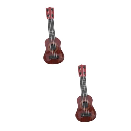 TOYANDONA 2St Gitarrenspielzeug für Kinder realistische Gitarrenfigur Kinder-Instrument-Spielzeug Gitarre für Kinder Spielzeug Gitarre Musikalisches Lernspielzeug kleine Gitarre Abs von TOYANDONA