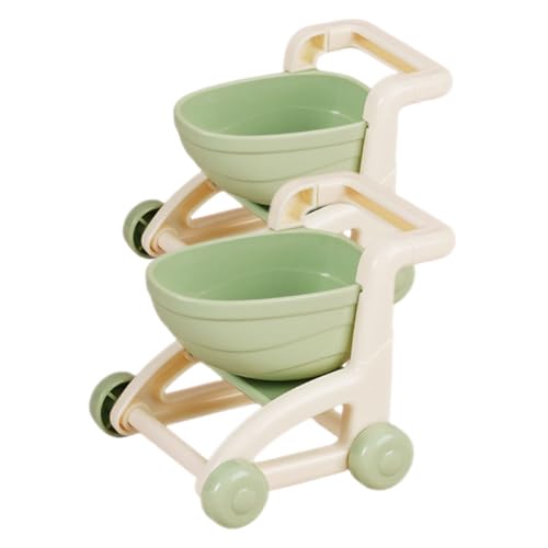 TOYANDONA 2St Mini-Einkaufswagen Outdoor-Spielgeräte für Kinderwagen Kleiner Supermarkt Einkaufswagen Supermarkt Wagen Einkaufswagen für von 2-4 Jahren von TOYANDONA