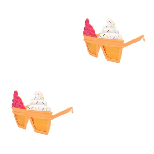 TOYANDONA 2St Neuartige Sonnenbrille kinderferngläser kinderbrille Eiscreme-Brillen Requisiten Abschlussball Requisiten Eisgläser schnapsgläser lustige Brillen Zubehör für Partykostüme von TOYANDONA