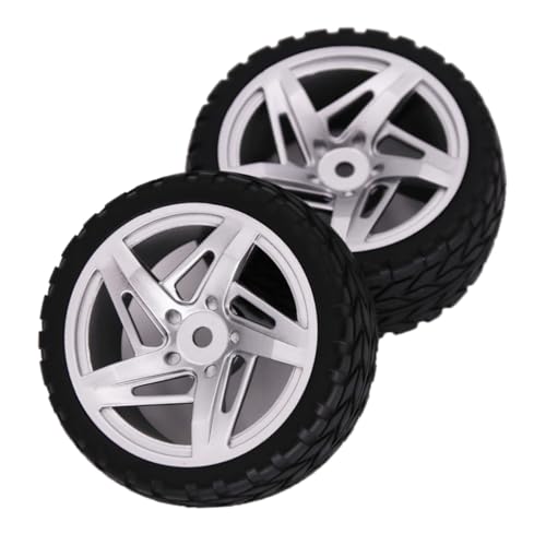 TOYANDONA 2St Radmodell RC-Auto-Rad RC Radnabenfelgen Sechskantfelgen Räder für Auto CNC-Drift-Crawler autozubehör Auto zubehör pkw zubehör Fahrzeugmodellkomponente Nabe aus Metall Black von TOYANDONA