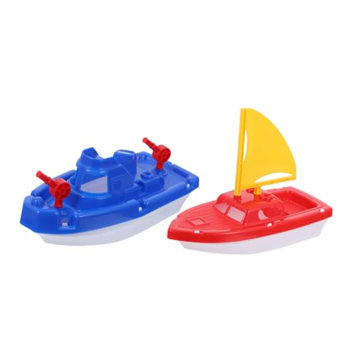 TOYANDONA 2St Schnellboot Outdoor draußen sandspielzeug badespielzeug Spielzeugboote aus Kunststoff Strandspielzeug für Plastik von TOYANDONA