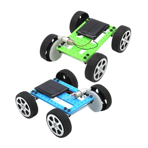 TOYANDONA 2St Solar-Mars-Rover- Zubehör für Babypuppen Aufkleber Puppenhaus Miniatur-Zubehör experimente für Lern-Solarauto-Requisite DIY-Experimente Motor- von TOYANDONA