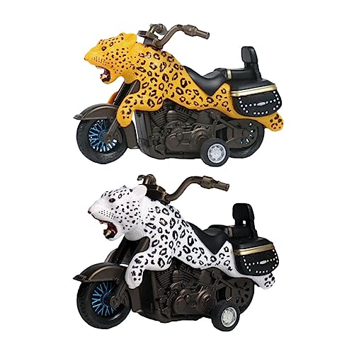 TOYANDONA 2St Spielzeugauto Kinder puppenwagen kinderspielzeug Auto reibungsbetriebenes Spielzeug Spielzeugmotorrad mit Reibungsantrieb pädagogisches Motorradspielzeug Lernspielzeug von TOYANDONA