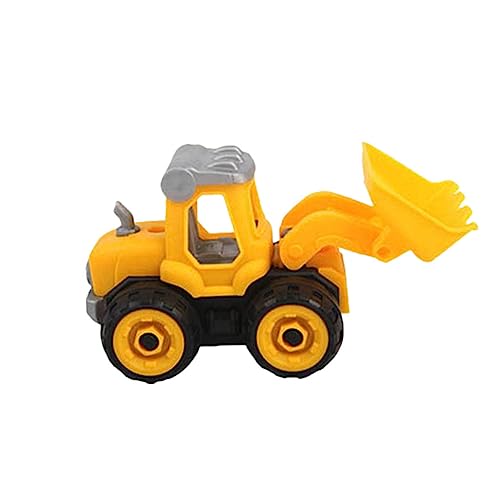 TOYANDONA 2er Set DIY Montage Fahrzeuge Für Ingenieurfahrzeug Bausatz Bagger + Bulldozer Lustiges Zusammenbauen Und Für Jungen Und ädchen Robuste Konstruktion von TOYANDONA