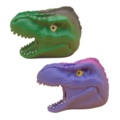 TOYANDONA 2pcs Dinosaurier Kopfspielzeug Stress Lindern Squeeze -Spielzeug Kleine Spielzeuge Für Kinderparty -gefälligkeiten von TOYANDONA