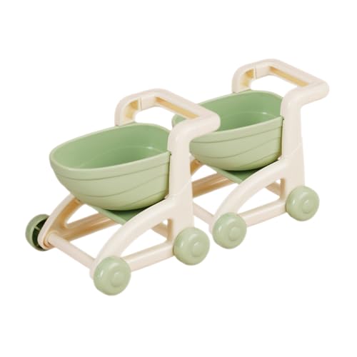 TOYANDONA 2st Mini-einkaufswagen Outdoor-spielgeräte Für Kleinkind Zelt Kinderwagen Spielhaus Kleiner Einkaufswagen Einkaufswagen Miniwagen Light Green Sport von TOYANDONA