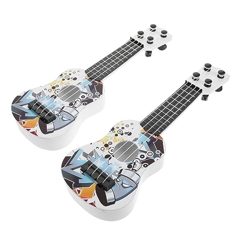 TOYANDONA 2st Mini-simulations Gitarre Miniatur-Musikinstrument Instrumente Miniatur-simulationsgitarre Miniatursimulierte Gitarre Mini Simulierte Gitarre Plastik von TOYANDONA