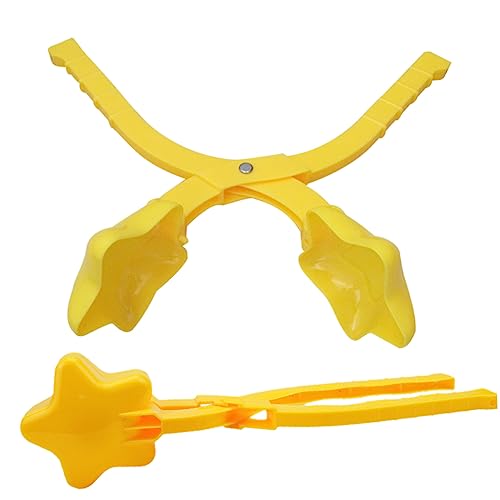 TOYANDONA 2st Schnee Klemme Schneeball Schneeclip Schellen Zum Herstellen Von Schneebällen Kinderspielzeug Winterspielzeug Werkzeug Zum Herstellen Von Schneebällen Yellow Plastik von TOYANDONA