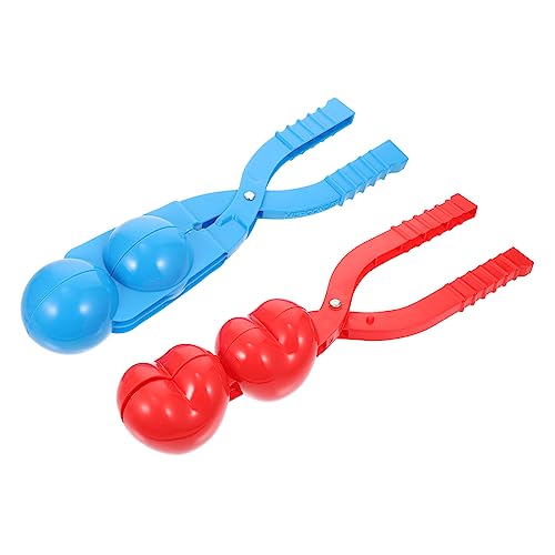 TOYANDONA 2st Schneeball-Clip Schlitten Für Schnee Schneespielzeug Schneeclip Schneeflocken Spaß Schneeballhersteller Schneekugel Schneeball-Maker-Clips Plastik von TOYANDONA