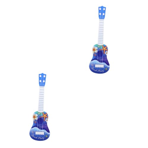 TOYANDONA 2st Simulation Gitarre Gitarrenspielzeug Für Kinder Gitarre Für Kinder Anfänger Kindergitarre Gitarre Spielzeug Mini-musikspielzeug Imitiertes Gitarrenspiel Plastik Blue von TOYANDONA