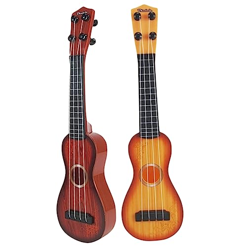 TOYANDONA 2st Simulations-Ukulele Kinderspielzeug Jungs Xylophon Für Kleinkindertrommel Bauen Musical Instrumente -xylophon Gitarrenspielzeug Plastik von TOYANDONA