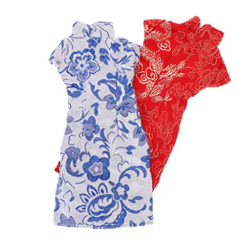 TOYANDONA 2st Zubehör Für Cheongsam-Puppen Puppenkleidung Puppe Autositz Zubehör Für Babypuppen Miniatur-Cheongsam Kugelgelenkpuppe Puppe-babytrage Kohlbeet-Puppen Stoff von TOYANDONA