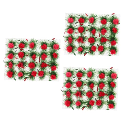 TOYANDONA 3 Boxen Miniatur Blumencluster DIY Landschaftsornament Sandtischdekoration Blumencluster Dekoration Mikro Landschaftsornamente Blumencluster Modelle Mikropflanzen von TOYANDONA