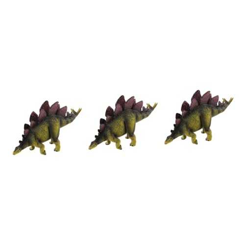 TOYANDONA 3 STK Dinosaurier-Ornament Für Figurenspielzeug Stegosaurus-Modell Stegosaurus-Ornament Dinosaurier-Spielzeug von TOYANDONA