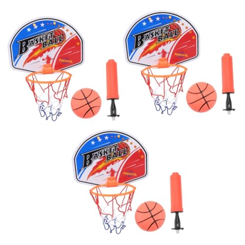 TOYANDONA 3 Sätze Basketballständer Cartoon-Basketballkorb Basketballkorb zur Wandmontage Kinder Basketball kinderbaskettball Wandmontiertes Basketballspielzeug Indoor-Basketball-Spielzeug von TOYANDONA