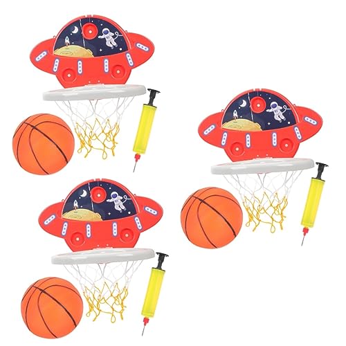 TOYANDONA 3 Sätze Basketballständer Indoor-basketballrahmen Basketballtor Spielzeug Jungenzimmer Dekor Spielzeug Für Sportspiele Basketballkörbe Im Freien Basketball-Spielzeug Hdpe von TOYANDONA