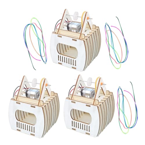 TOYANDONA 3 Sätze DIY Holz Seilbahn Bausatz für Selbstmontage Modellbau Feinmotorik Logischem Denken und Pädagogisches Wissenschafts ohne Batterien TOYANDONA 3 Sätze DIY Holz Seilbahn Bausatz für Selbstmontage Modellbau Feinmotorik Logischem Denken und Pädagogisches Wissenschafts ohne Batterien von TOYANDONA