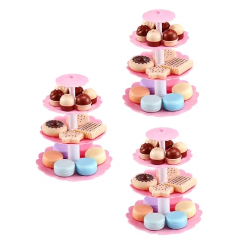 TOYANDONA 3 Sätze Dessert-Turm- für kinderspielzeug Children Toys zabawki stymulujące rozwój Toys for Boys spielset zartes Rollenspiel Abs von TOYANDONA