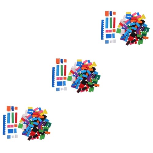 TOYANDONA 3 Sätze Domino-Spielzeug Kinderspielzeug Bauklötze Spielsachen Spielzeuge Bausteine Kinder Spielzeug Brettspiele Kinderaccessoire Domino-brettspiel Kinderversorgung Domino-kit Holz von TOYANDONA