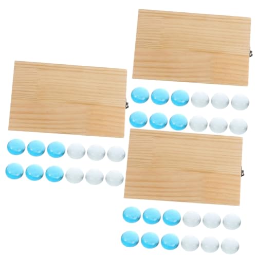 TOYANDONA 3 Sätze Mankala Mancala-brettspiel Lernspielzeug Denkendes Puzzlespiel Kinderspielzeug Holz Mancala Brettspiele Aus Holz Faltbares Mancala-Brett Mancala-Spielzeug Für Kinder ， von TOYANDONA