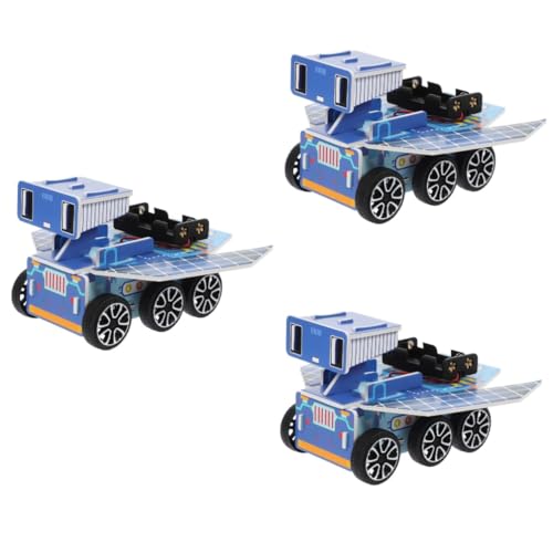 TOYANDONA 3 Sätze Selbstgemachter Mars Rover Modellauto Bausatz DIY Kits Spielzeuge DIY Bildungstechnik Experimente Raumfahrzeug Modellbausatz Pädagogische Raumfahrzeugmodelle DIY von TOYANDONA