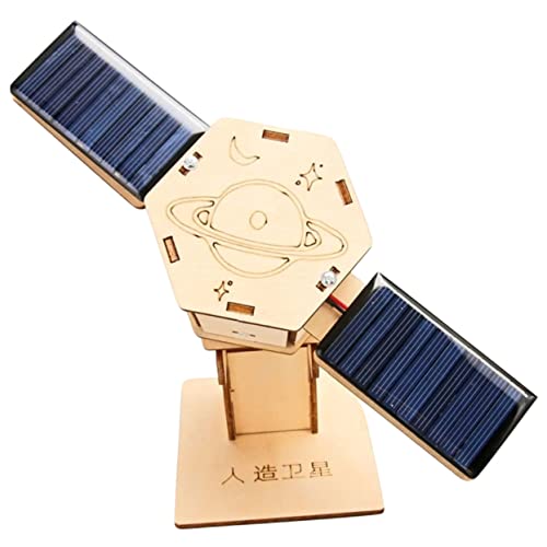 TOYANDONA 3 Sätze Solarsatellit 3D-gehirn-Teaser-rätsel Puzzle-Spielzeug Solarmotor-kit Solarstrom-kit Jungen Kinderspielzeug DIY-wissenschaftsexperiment Gehirnspielzeug Spielzeuge Abs von TOYANDONA