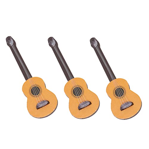 TOYANDONA 3 Stück Gitarren Requisiten Mini Gitarrenspiele Mikro Landschafts Spielzeuggitarre Miniatur Gitarrenspielzeug Gefälschte Mini Hausgitarre Gitarren Instrumente von TOYANDONA