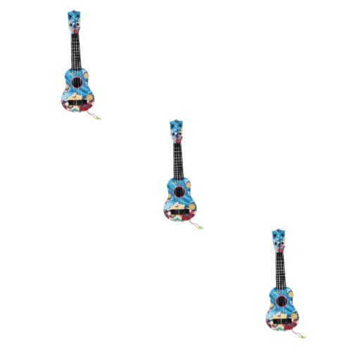 TOYANDONA 3 Stück Kindergitarrenspielzeug Spielzeug Für Kindergitarre Kindergitarre Für Kinder Ukulele Instrument Kinder Ukulele Spielzeug Kinder Ukelele Gitarre Kindergitarre von TOYANDONA