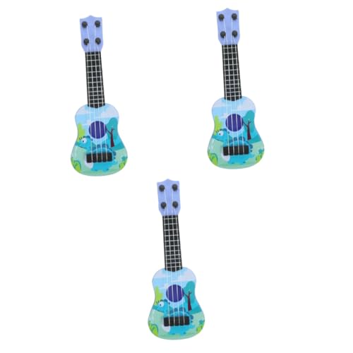 TOYANDONA 3 Stück Schöne Gitarre Hawaiianische Ukulele Für Kinder Kindergitarrenmodell Mini Gitarre Ukulele Für Kinder Ukulele Für Anfänger Simulationsgitarrenspielzeug Kinder Ukulele von TOYANDONA