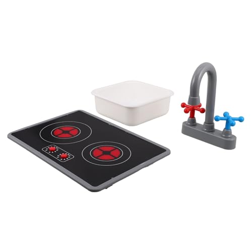 TOYANDONA 3 Stück Teiliges Kinderküchen mit Realistischem Elektronischem Induktionskochfeld Spielspüle und Wasserhahn mit Licht und Soundeffekten Robustes Kunststoff für Kleinkinder Tragbar TOYANDONA 3 Stück Teiliges Kinderküchen mit Realistischem Elektronischem Induktionskochfeld Spielspüle und Wasserhahn mit Licht und Soundeffekten Robustes Kunststoff für Kleinkinder Tragbar von TOYANDONA