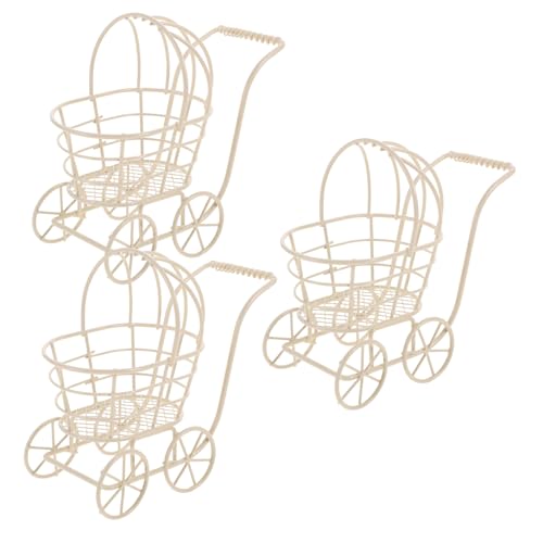 TOYANDONA 3 Stück Teiliges Miniatur-babybuggy Eisen-draht Puppenwagen Aufbewahrungskorb Puppenhaus-deko für Langlebiges Kinderwagen-zubehör für Fantasievolles Rollenspiel TOYANDONA 3 Stück Teiliges Miniatur-babybuggy Eisen-draht Puppenwagen Aufbewahrungskorb Puppenhaus-deko für Langlebiges Kinderwagen-zubehör für Fantasievolles Rollenspiel von TOYANDONA