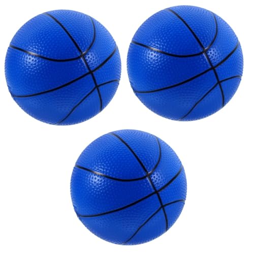 TOYANDONA 3 Stück Vinyl Basketball Hüpfball Hüpfbälle Kinderspielzeug Bälle Zum Springen Ball Für Zu Hause Ballspielzeug Hüpfball Kickball Spielball Blaues PVC von TOYANDONA