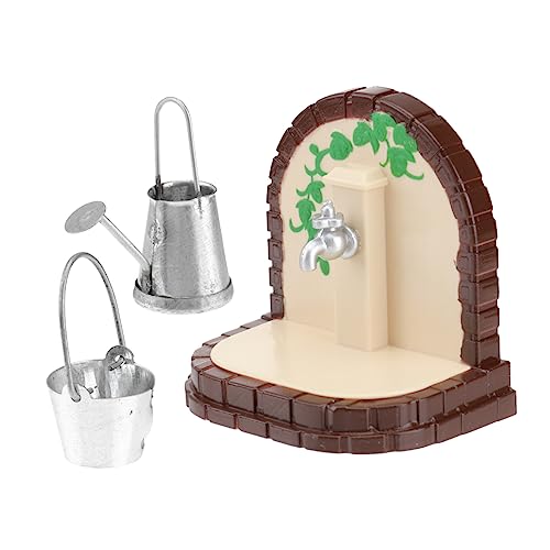 TOYANDONA 3 Stücke Miniatur Wasserhahn Spielzeug Mini Gießkanne Garten Spielzeug von TOYANDONA