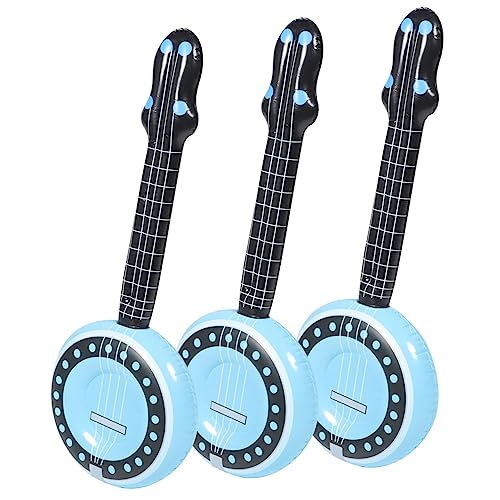 TOYANDONA 3 Teiliges Aufblasbares Instrumenten Set Für PVC Banjo Lustiges Aufblasbares Für Partys Geburtstagsfeiern Und Bühnenauftritte von TOYANDONA