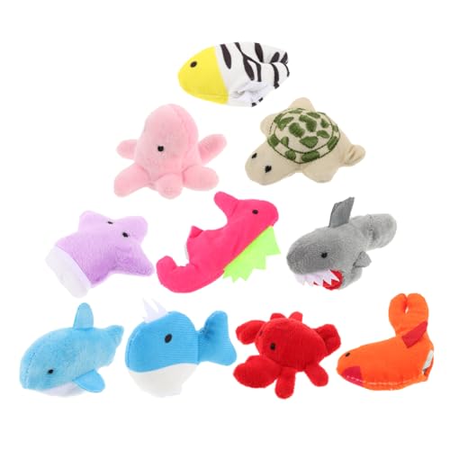 TOYANDONA 30 STK Tierpuppen Meerestiere Fingerpuppen Schildkröte Fingerpuppe Puppentheater für Kinder Fingerpuppen für Kleinkinder Fingerpuppen für Babys Tierische Fingerpuppen von TOYANDONA