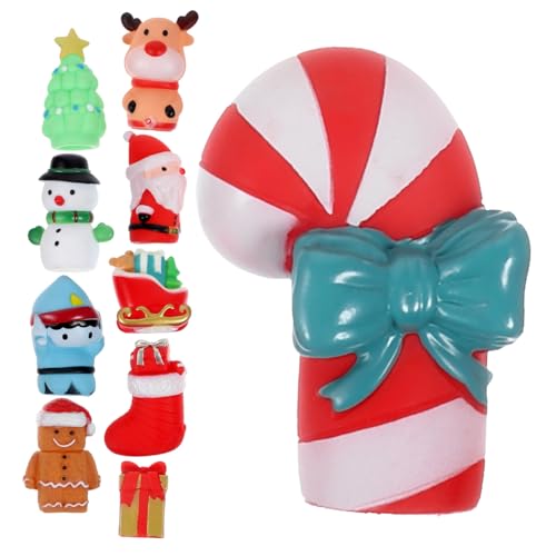 TOYANDONA 30 STK Weihnachts- Weihnachtsfingerpuppen Masse Weihnachtspuppen Für Kinder Schneemann-Marionette Fingerspielzeug Schneemann Rentier-fingerpuppen Weihnachtsfeier Vinyl von TOYANDONA